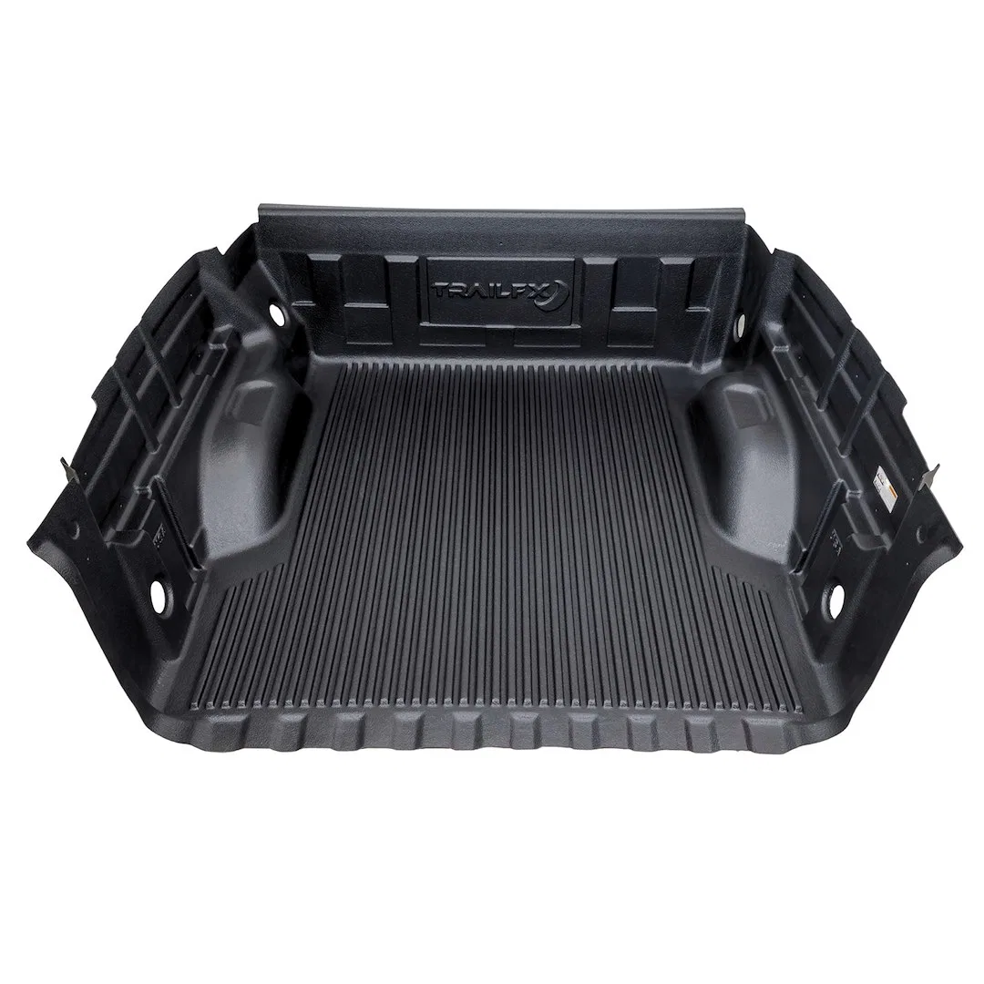 F55U21X – TRAILFX Bed Liner, Drop-In Under Rail Black High-Density Polyethylene With Tailgate Liner With Hardware